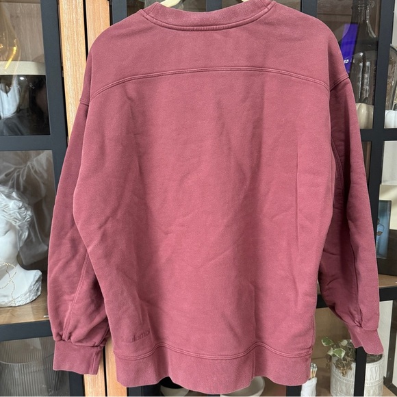 Lululemon crewneck Perfectly Oversized Brier Rose brick rust sweatshirt top - Picture 2 of 6